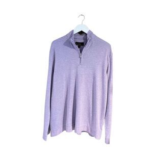 Joseph A Bank Reserve lavender 1/4 zip pullover - XL